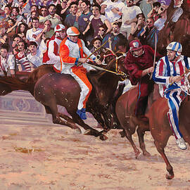 la corsa del palio by Guido Borelli