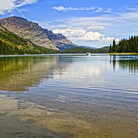 Lake Josephine Many Glacier Montana by Waterdancer 