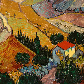 Landscape with House and Ploughman by Vincent Van Gogh