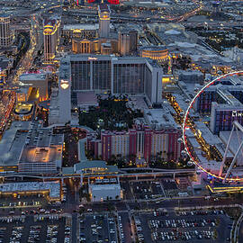 Las Vegas Strip Aerial by Susan Candelario