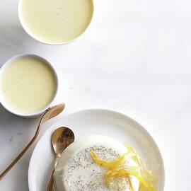 Lemon Panna Cotta by Romulo Yanes