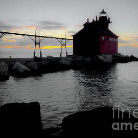 Lighthouse Haze by Duluth To Door County Photography