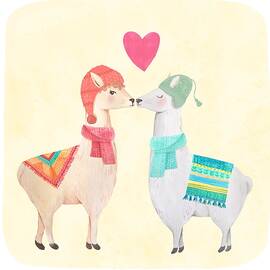 Llamas In Love by Little Bunny Sunshine