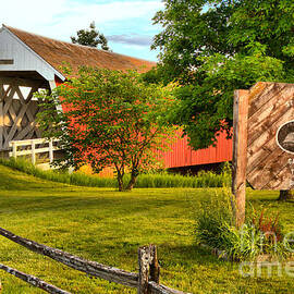 Madison County Imes Bridge Landscape by Adam Jewell