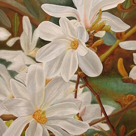 Magnolias by Angeles M Pomata