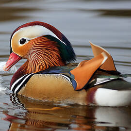Male Mandarin Duck by Grant Glendinning