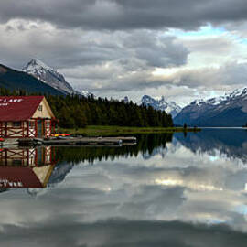 Maligne Boathouse by Adam Jewell