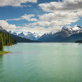 Maligne Lake in Jasper National Park by Miroslav Liska