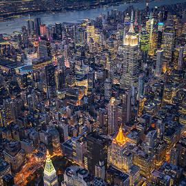 Manhattan New York City From Above by Susan Candelario