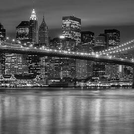 Manhattan Night Skyline IV by Clarence Holmes