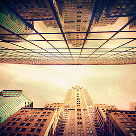 Manhattan Skyline Reflections by Jessica Jenney