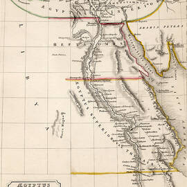Map of Aegyptus Antiqua by Sydney Hall
