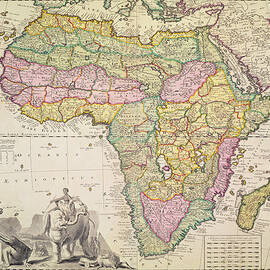 Map of Africa by Pieter Schenk