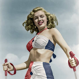 Marilyn Skiing by Franchi Torres