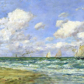 Marine scene by Eugene Louis Boudin