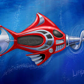 Mechanical Fish 1 Screwy by David Kyte
