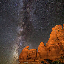 Milky Way and Navajo Rocks by Dan Norris