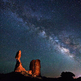 Milky Way over Balanced Rock by Dan Norris