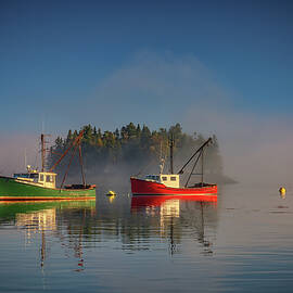 Misty Morning on Johnson Bay by Rick Berk