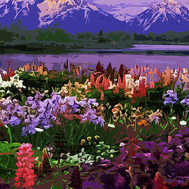 Montana Wildflowers by AM FineArtPrints