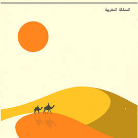Morocco Travel Poster by Jazzberry Blue