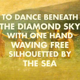 Mr Tambourine Man Lyrics Print by Georgia Clare