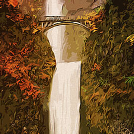 Multnomah Falls by AM FineArtPrints