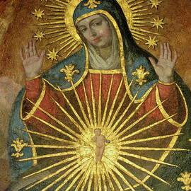 Mural depicting the Virgin Mary inside the Catedral de Cordoba by Sami Sarkis Photography