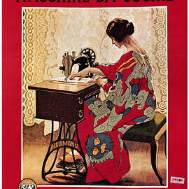 Naumann - Sewing Machines - Vintage Advertising Poster by Studio Grafiikka