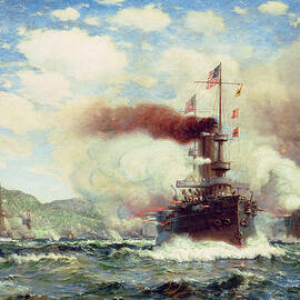 Naval Battle Explosion by James Gale Tyler