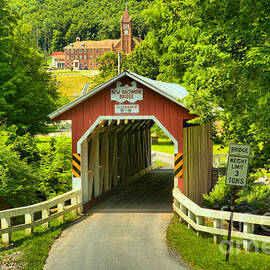 New Baltimore Covered Bridge Landscape by Adam Jewell