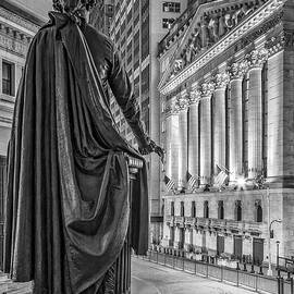 New York City Stock Exchange Wall Street NYSE BW by Susan Candelario