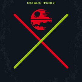No156 My STAR WARS Episode VI Return of the Jedi minimal movie poster by Chungkong Art