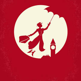 No539 My Mary Poppins minimal movie poster by Chungkong Art