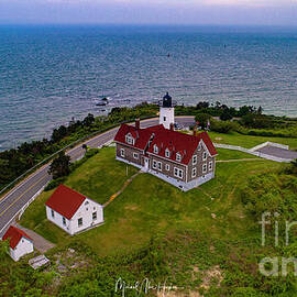 Nobska Point Lighthouse by Veterans Aerial Media LLC