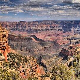 North Rim Afternoon Panorama by Adam Jewell