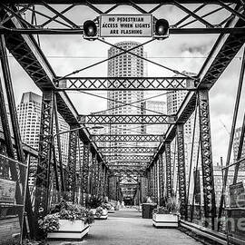 Northern Avenue Bridge Black and White Photo by Paul Velgos