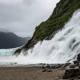 Nugget Falls and the Mendenhall by Ed Clark