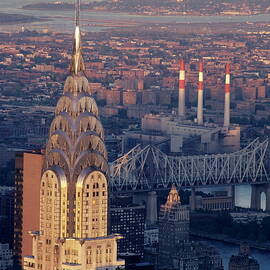 NYC Cityscape showing the Chrysler Building by Sami Sarkis Photography