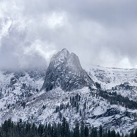 October Snowfall - Crystal Crag - Lake George - Mammoth - California by Bruce Friedman