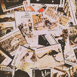 Old Australia In Stamps by Jorgo Photography