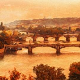 Old bridges of Prague by Miroslav Liska