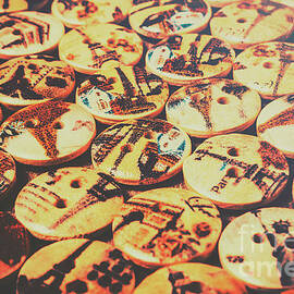 Old fashion landmark buttons by Jorgo Photography