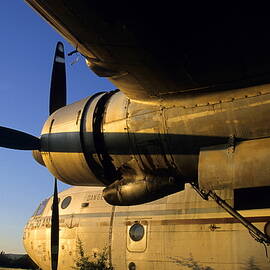 Old weathered airplane at sunset by Sami Sarkis Photography