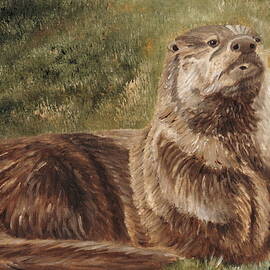 Olympia River Otter by Angeles M Pomata