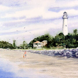 On The Beach at St. Simon's Island by Sam Sidders