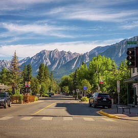 On the streets of Canmore in canadian Rocky Mountains by Miroslav Liska