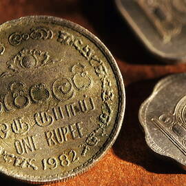 One sri lankan rupee coin by Sami Sarkis Photography