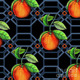 Orange geometric by Andrew Watson