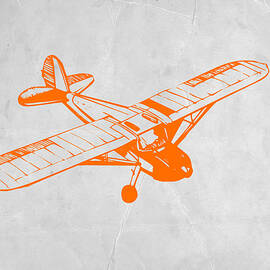 Orange Plane 2 by Naxart Studio